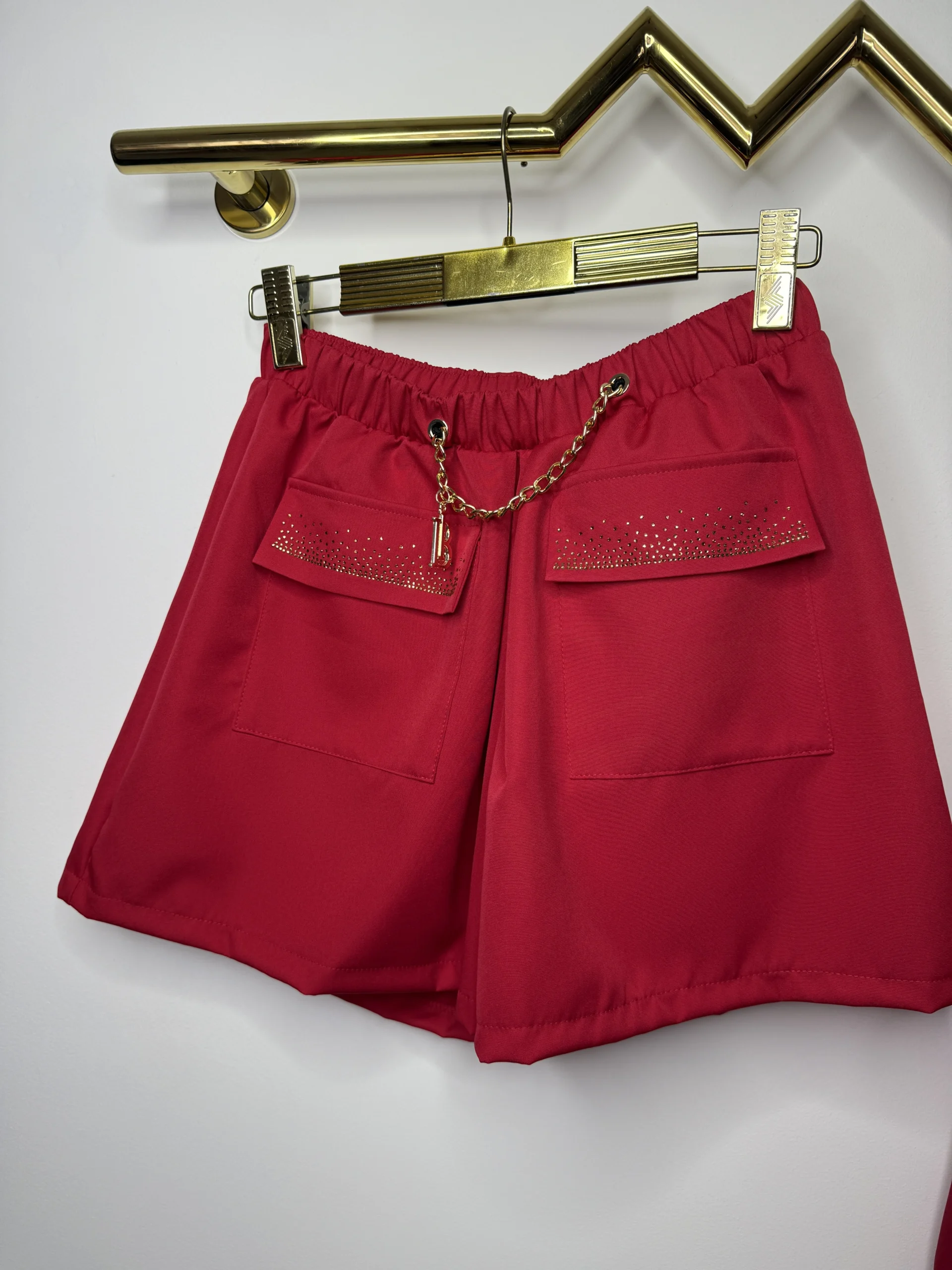 Komplet Lola Bianka czerwony koszula spodenki - obrazek 8