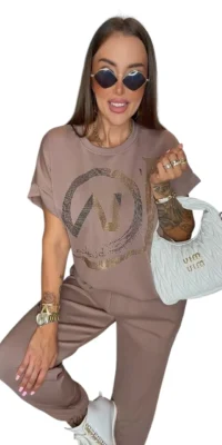 Dres Lola Bianka brązowy komplet