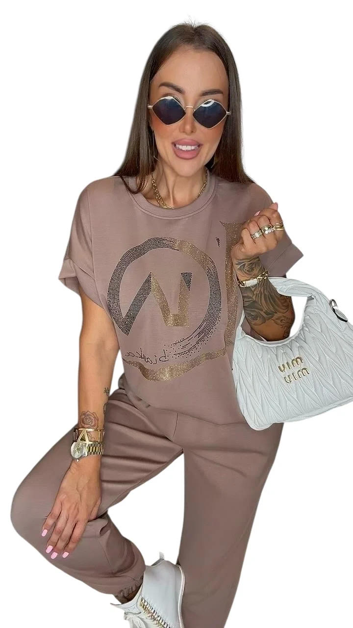 Dres Lola Bianka brązowy komplet