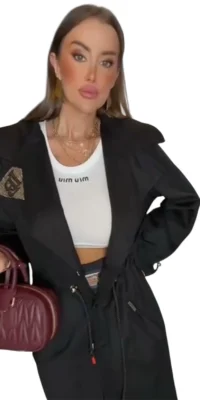 Płaszcz lola Bianka czarny