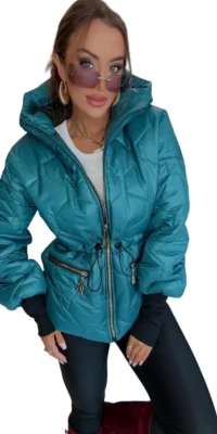 Kurtka pikowana morska lola bianka