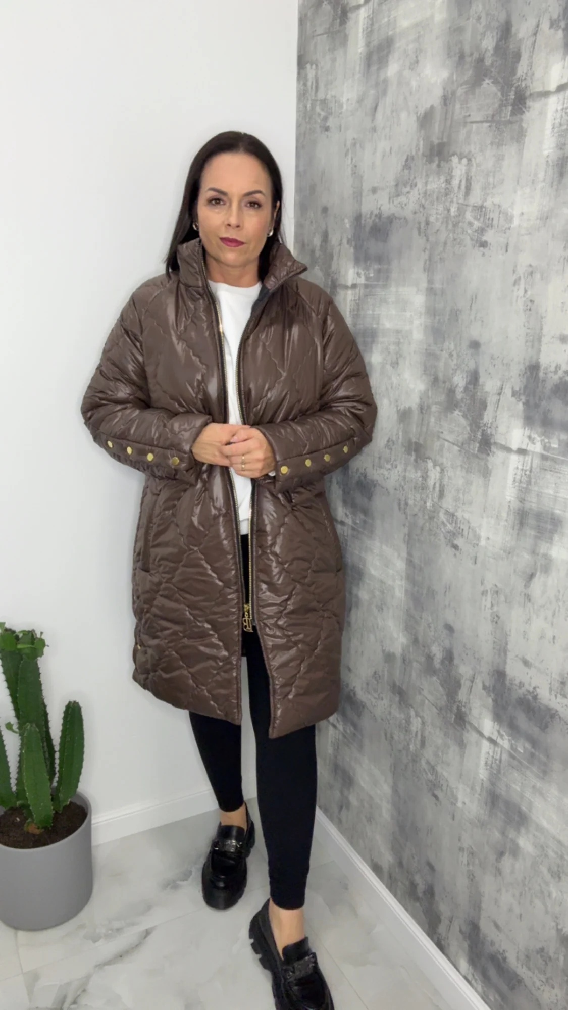 Kurtka Lola Bianka brązowa SALE - obrazek 3