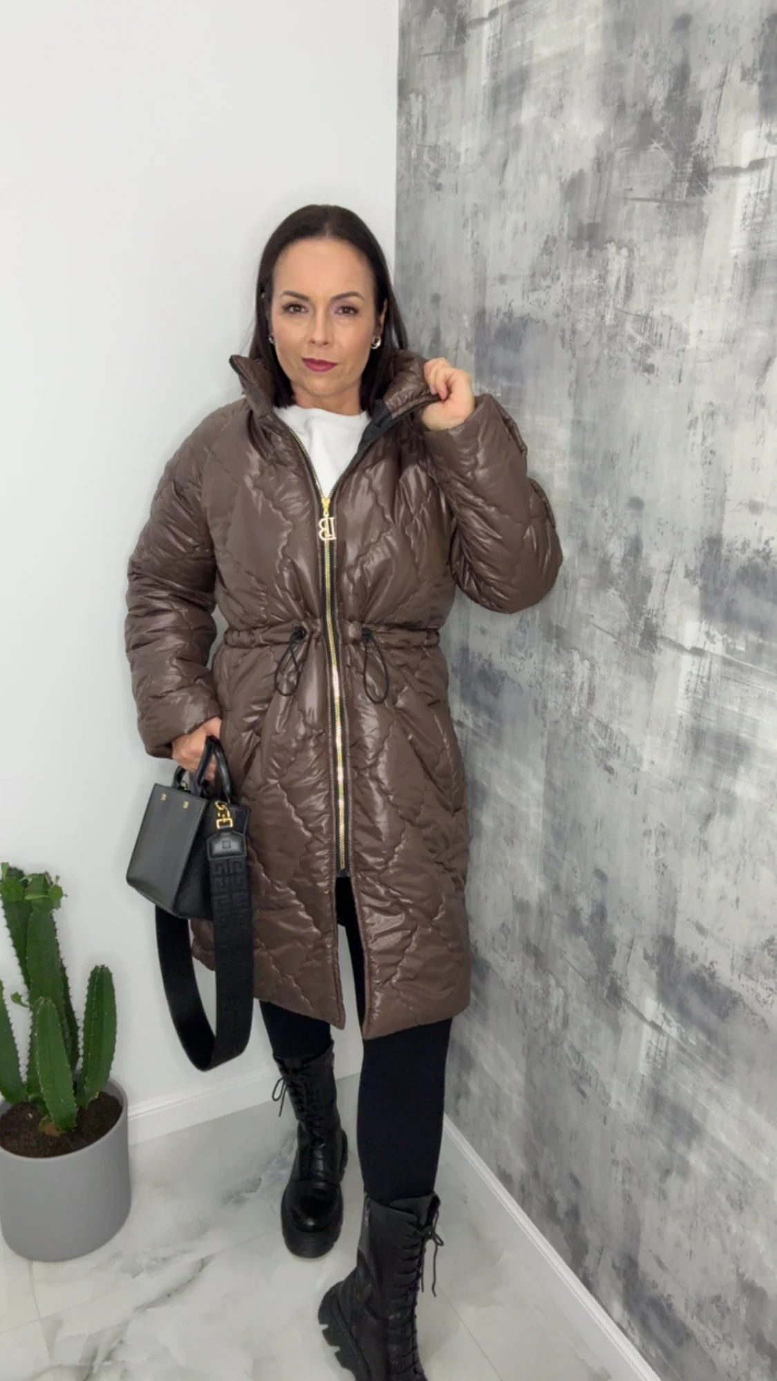 Kurtka Lola Bianka brązowa SALE - obrazek 4