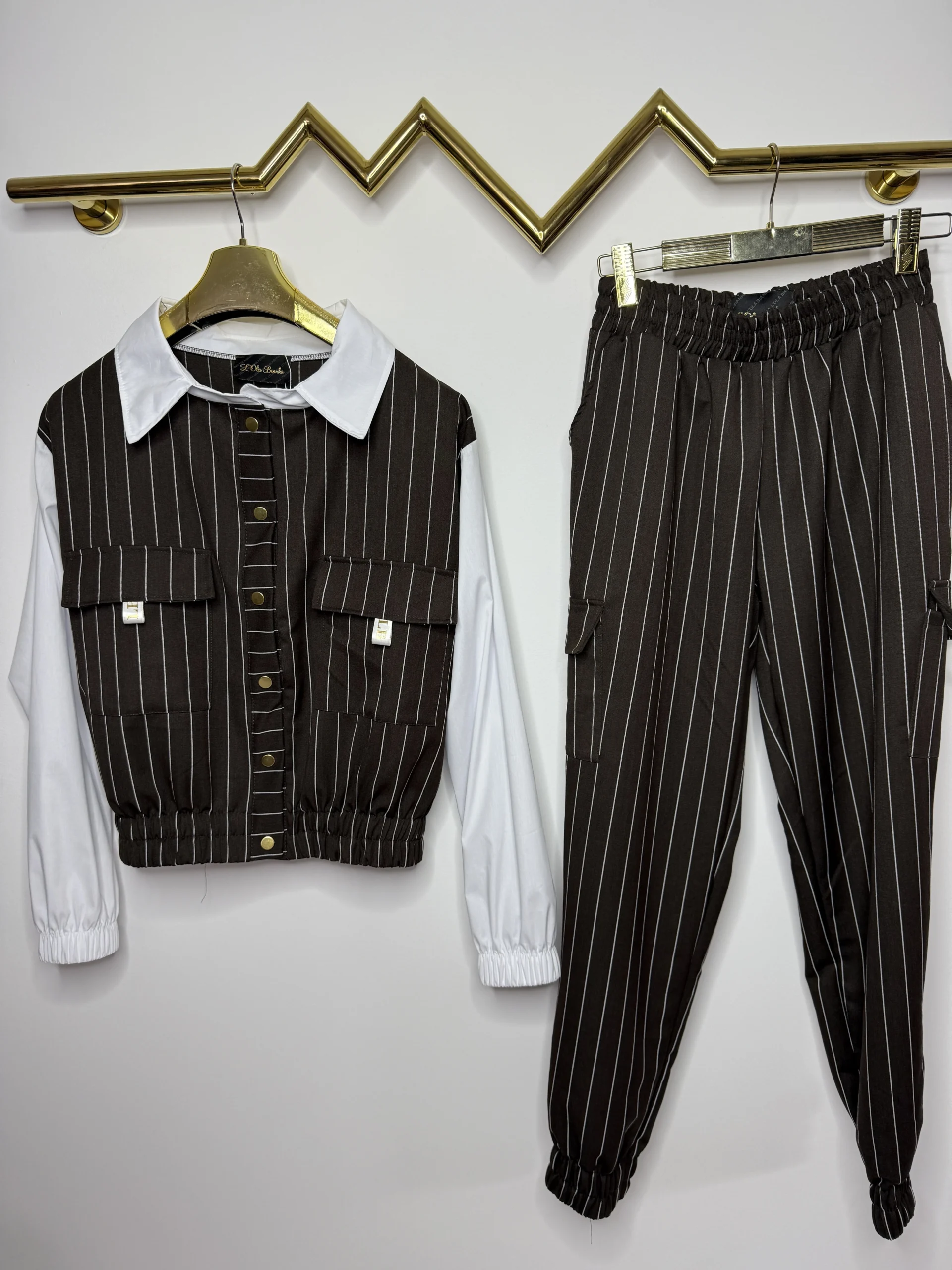 Komplet Lola Bianka brązowy garnitur - obrazek 6