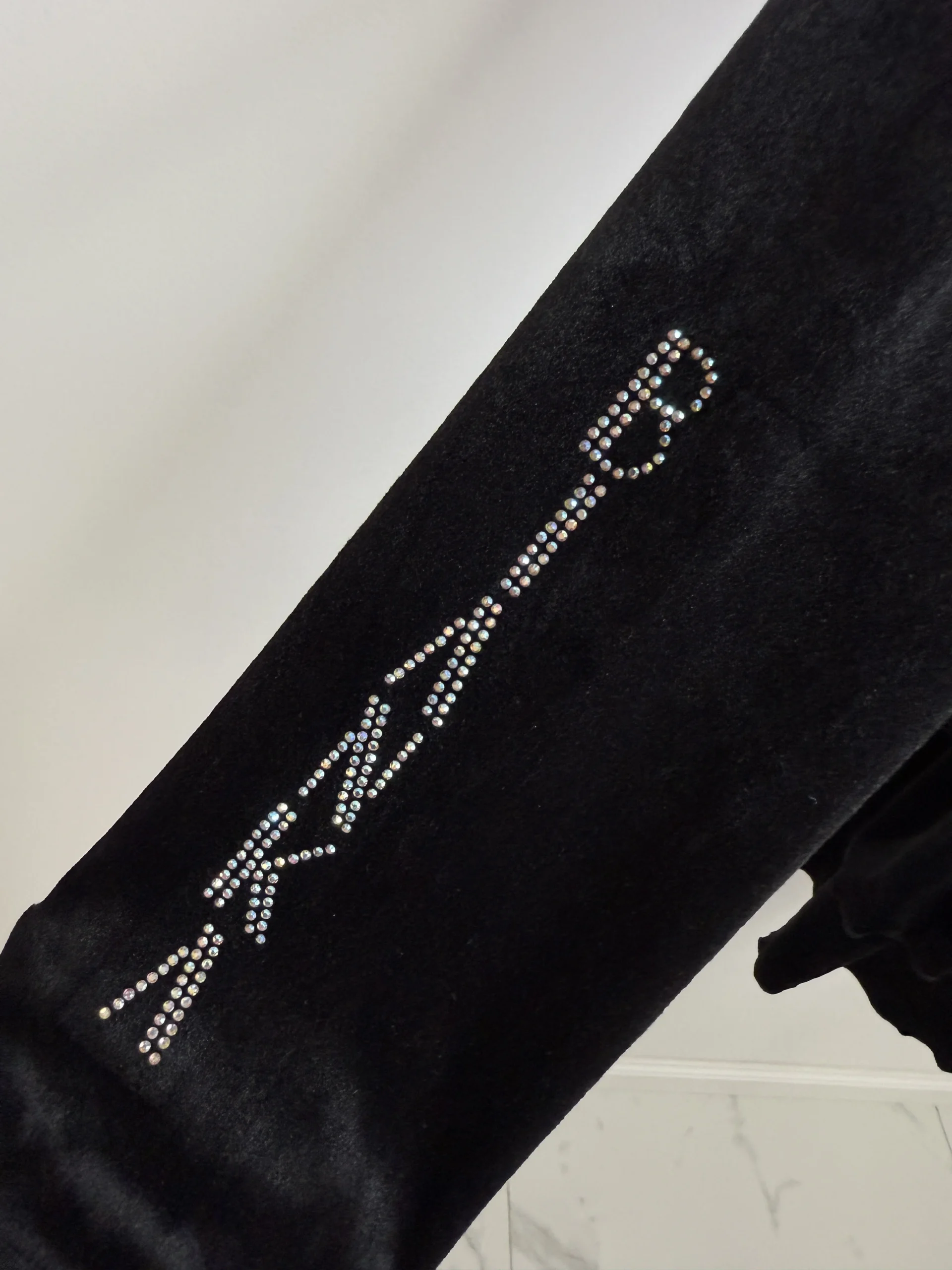 Sukienka Lola Bianka welurowa czarna - obrazek 5