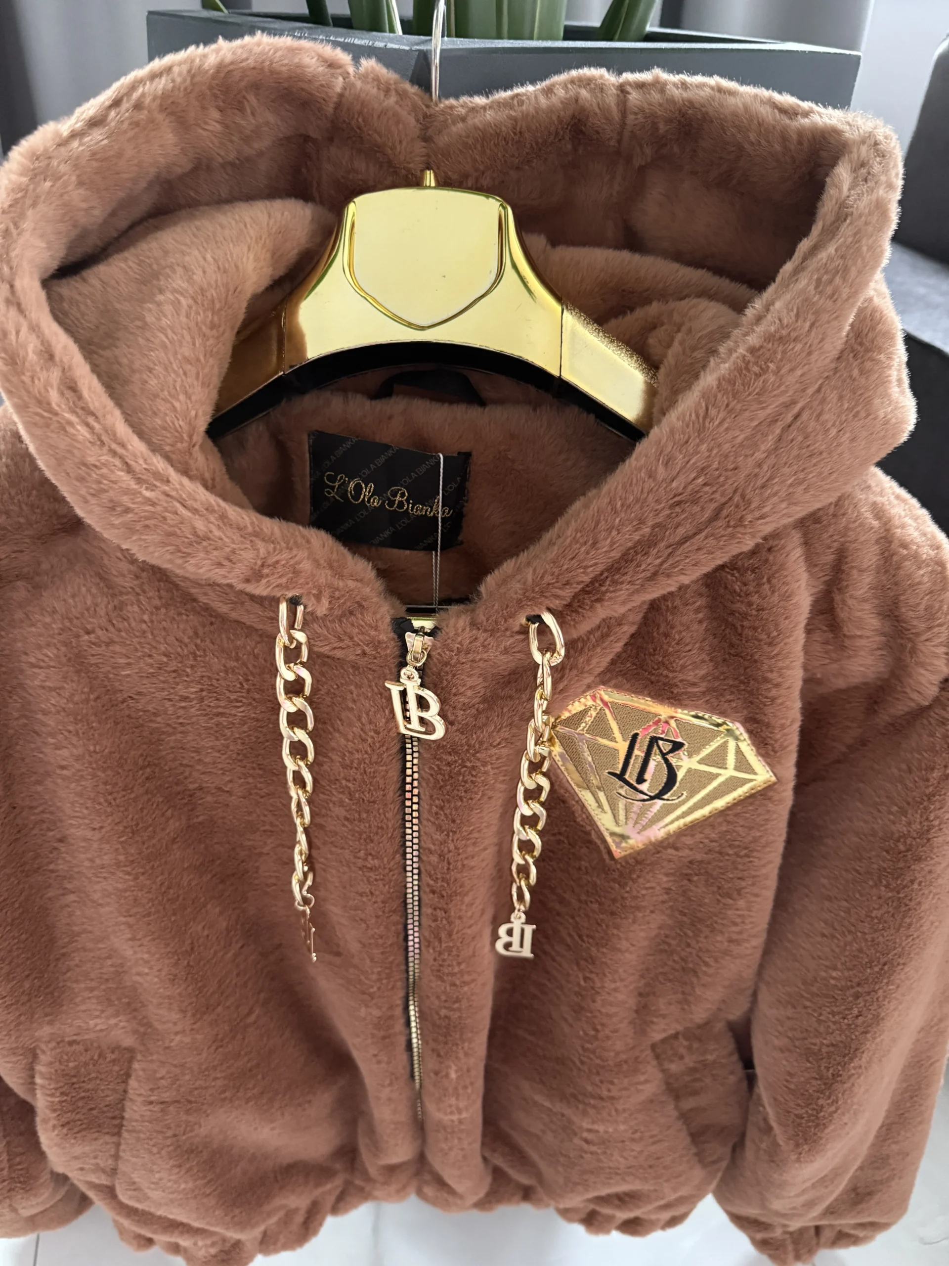 Kurtka Lola Bianka bomberka brązowa - obrazek 8