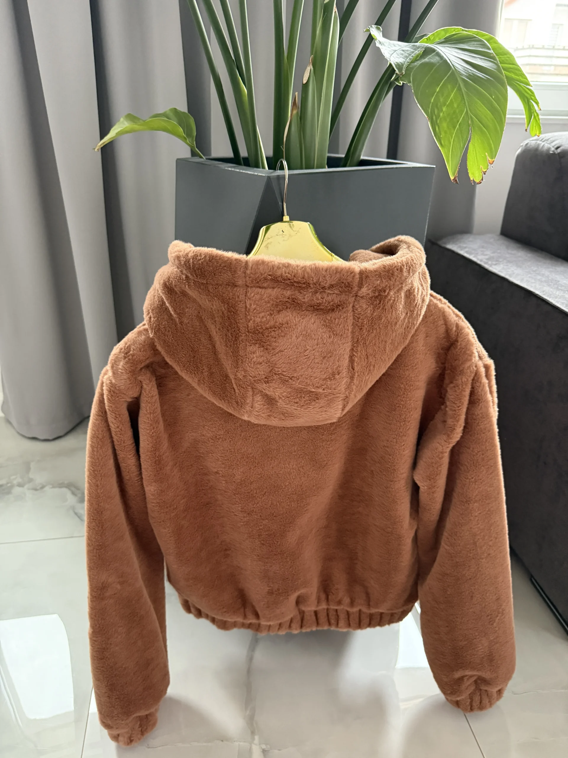 Kurtka Lola Bianka bomberka brązowa - obrazek 4