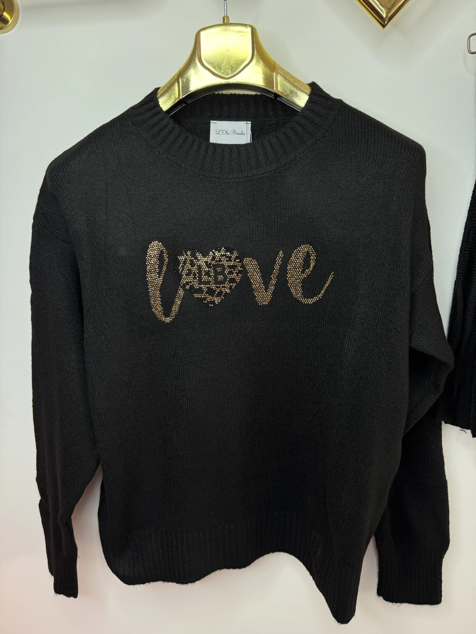 Komplet Lola Bianka czarny dzianinowy - obrazek 7