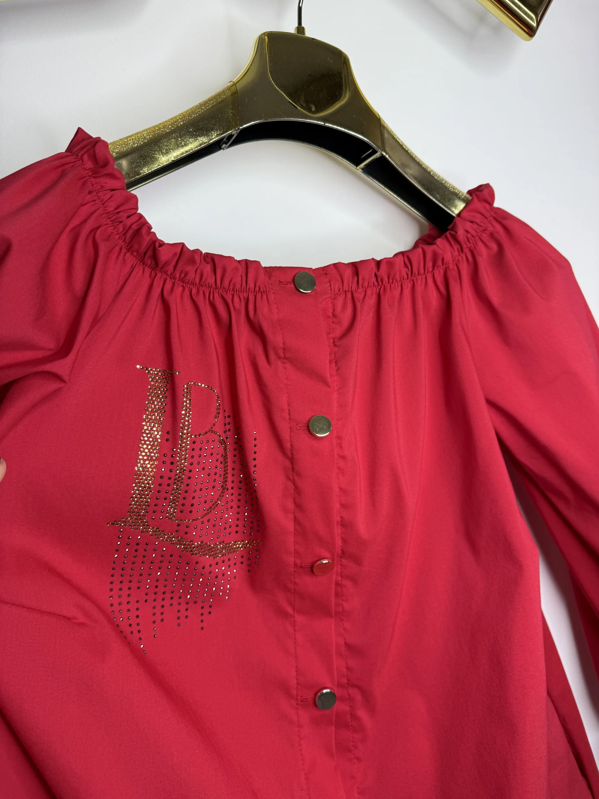 Sukienka Lola Bianka czerwona koszulowa SALE - obrazek 10