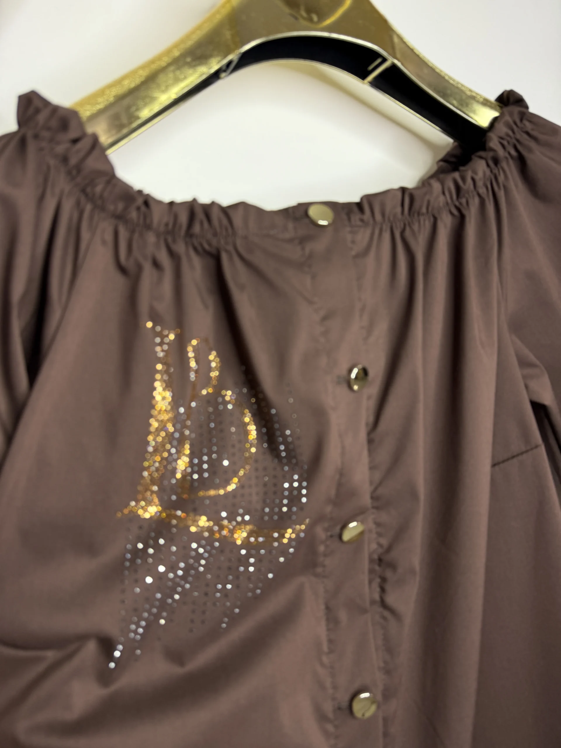 Sukienka Lola Bianka brązowa koszulowa SALE - obrazek 8