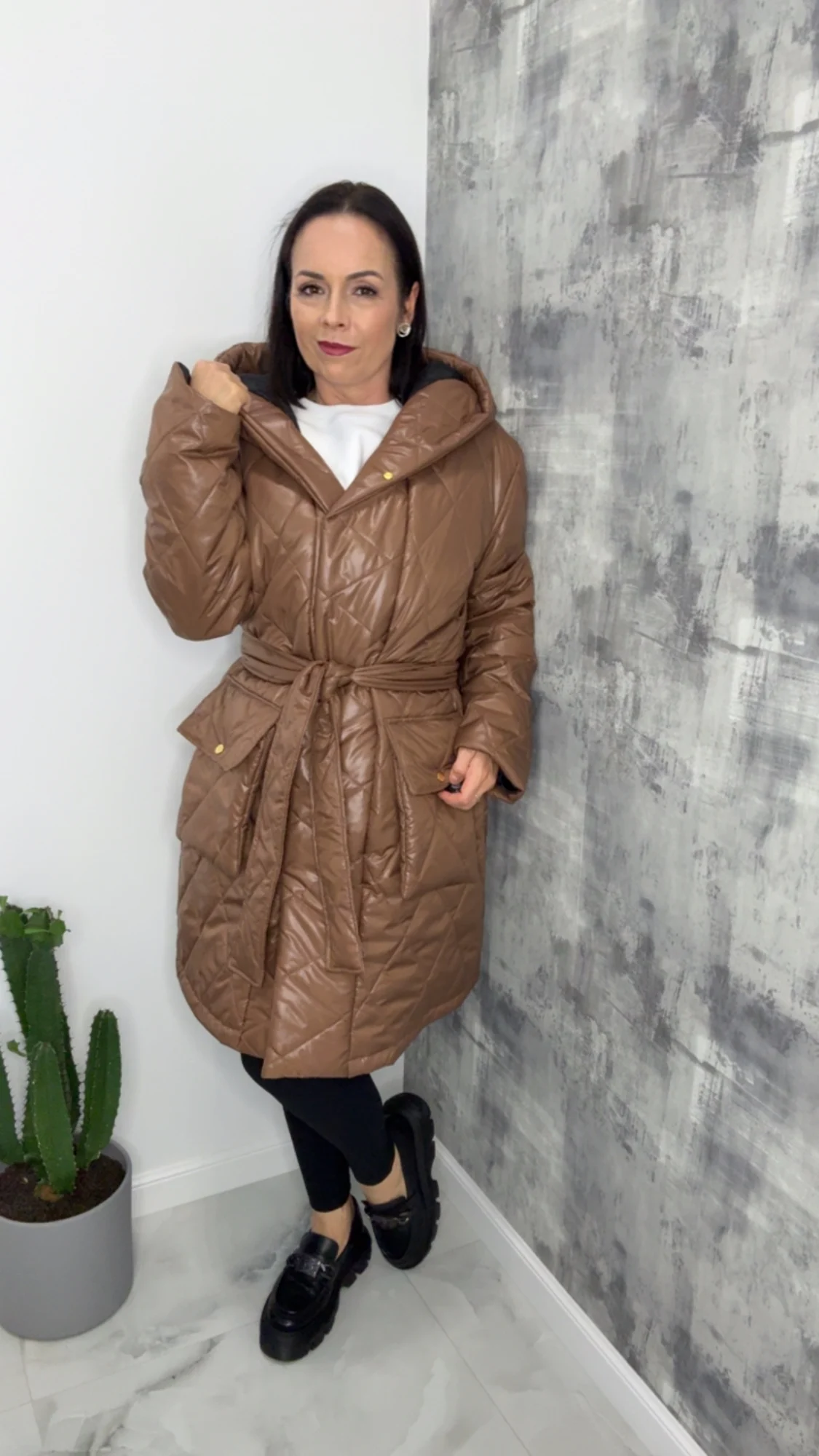 Kurtka Lola Bianka jesienno wiosenna camel - obrazek 9