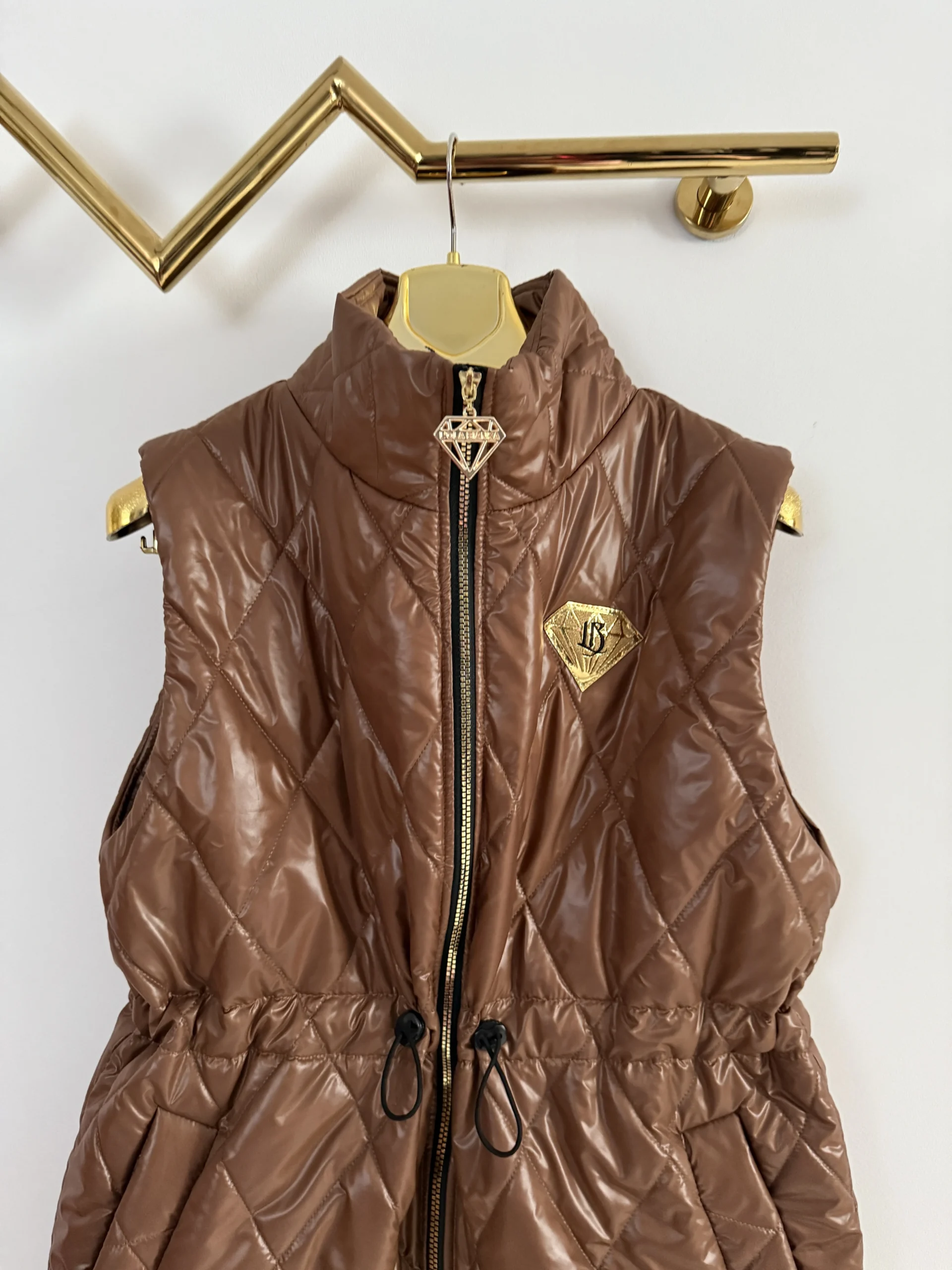 Bezrękawnik Lola Bianka kamizelka brązowa - obrazek 5