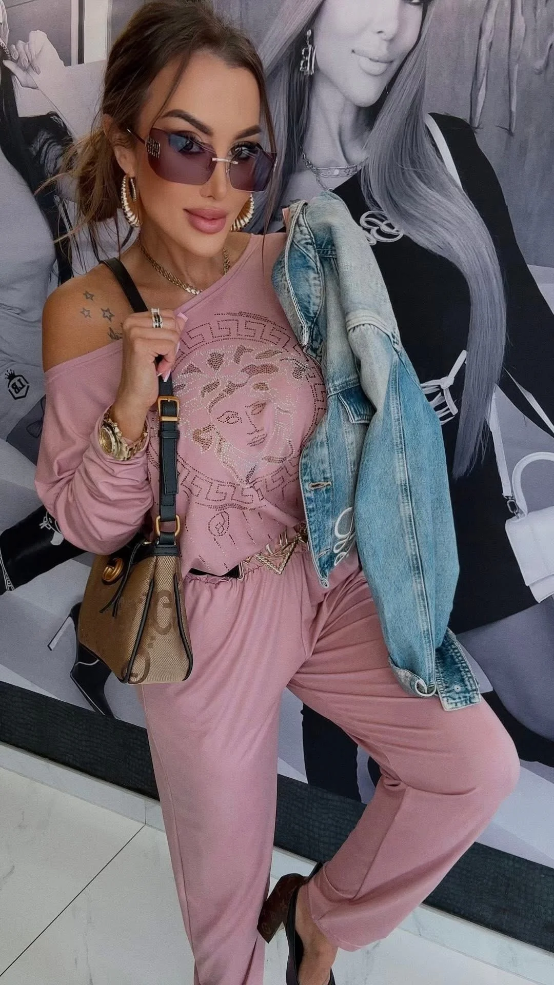 Kombinezon Lola Bianka długi różowy SALE - obrazek 2