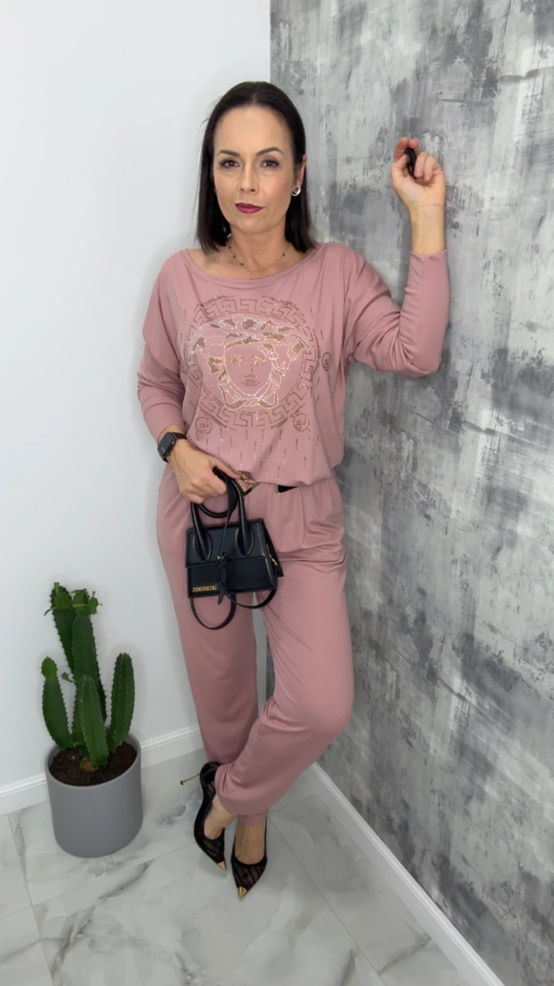 Kombinezon Lola Bianka długi różowy SALE - obrazek 5