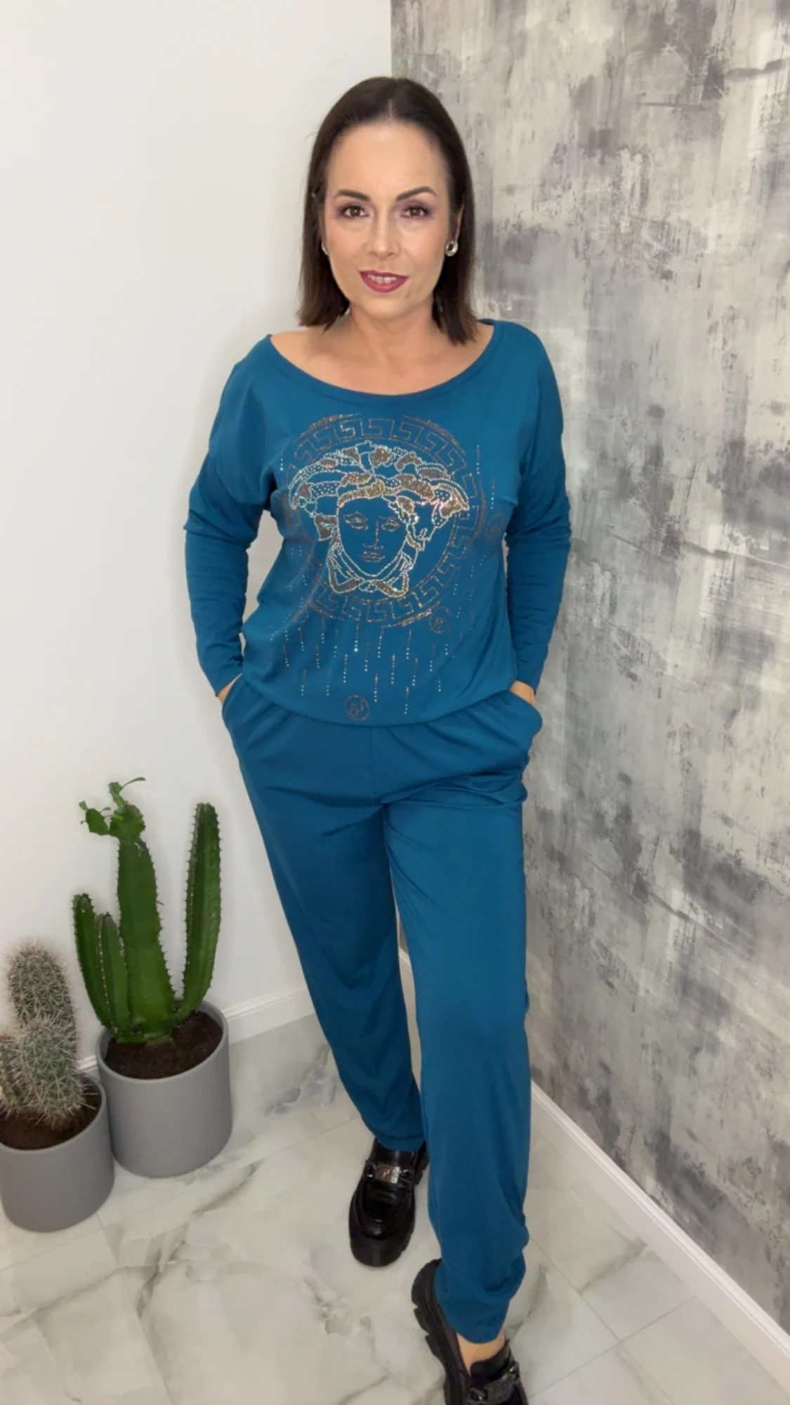 Kombinezon Lola Bianka długi niebieski - obrazek 5