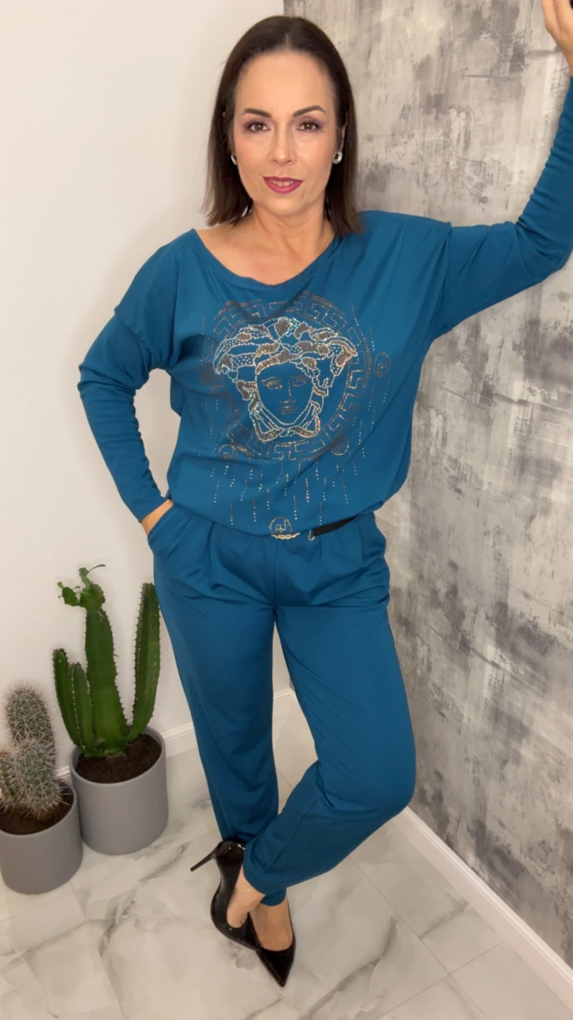 Kombinezon Lola Bianka długi niebieski - obrazek 9