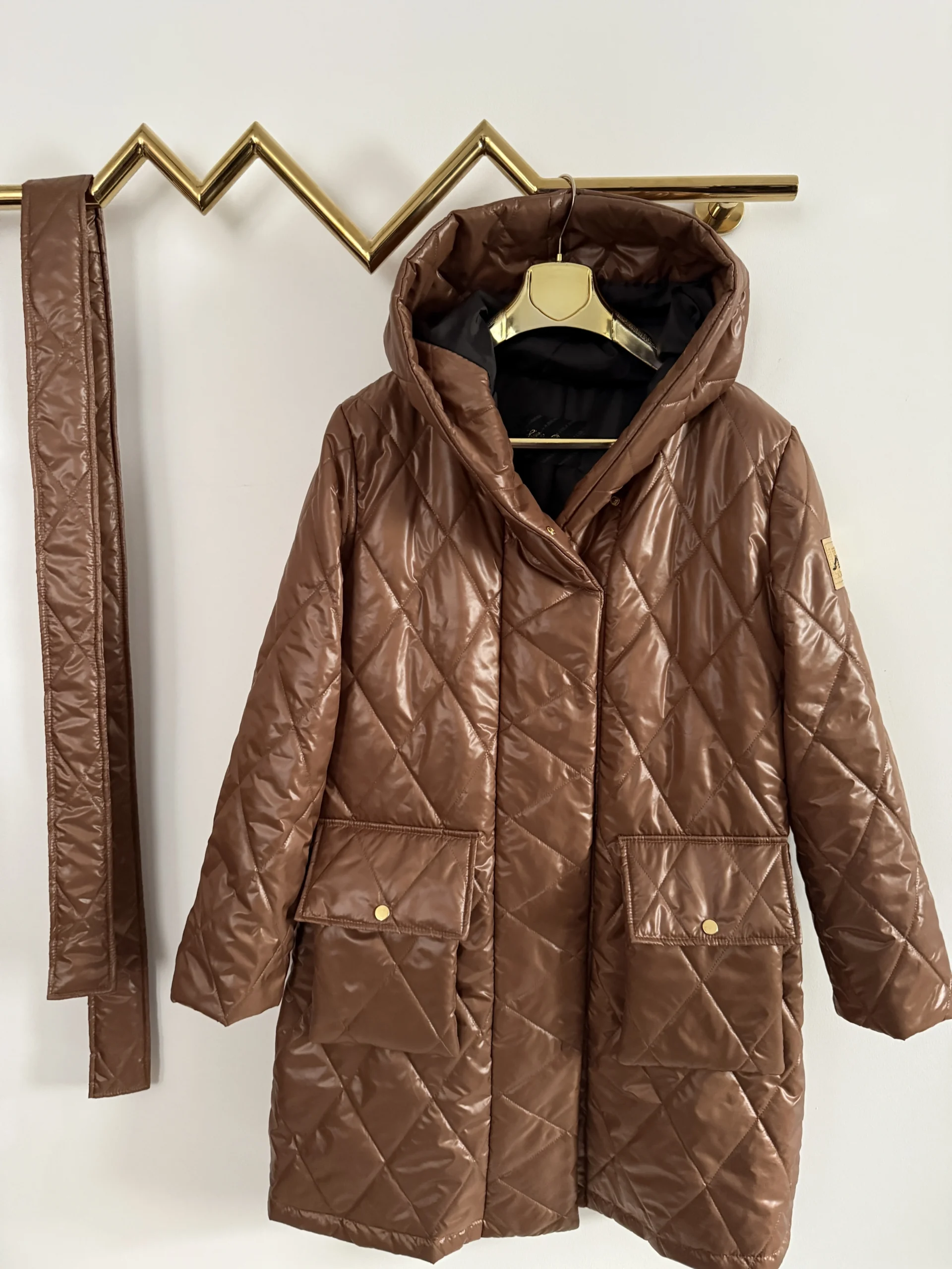 Kurtka Lola Bianka jesienno wiosenna camel - obrazek 6