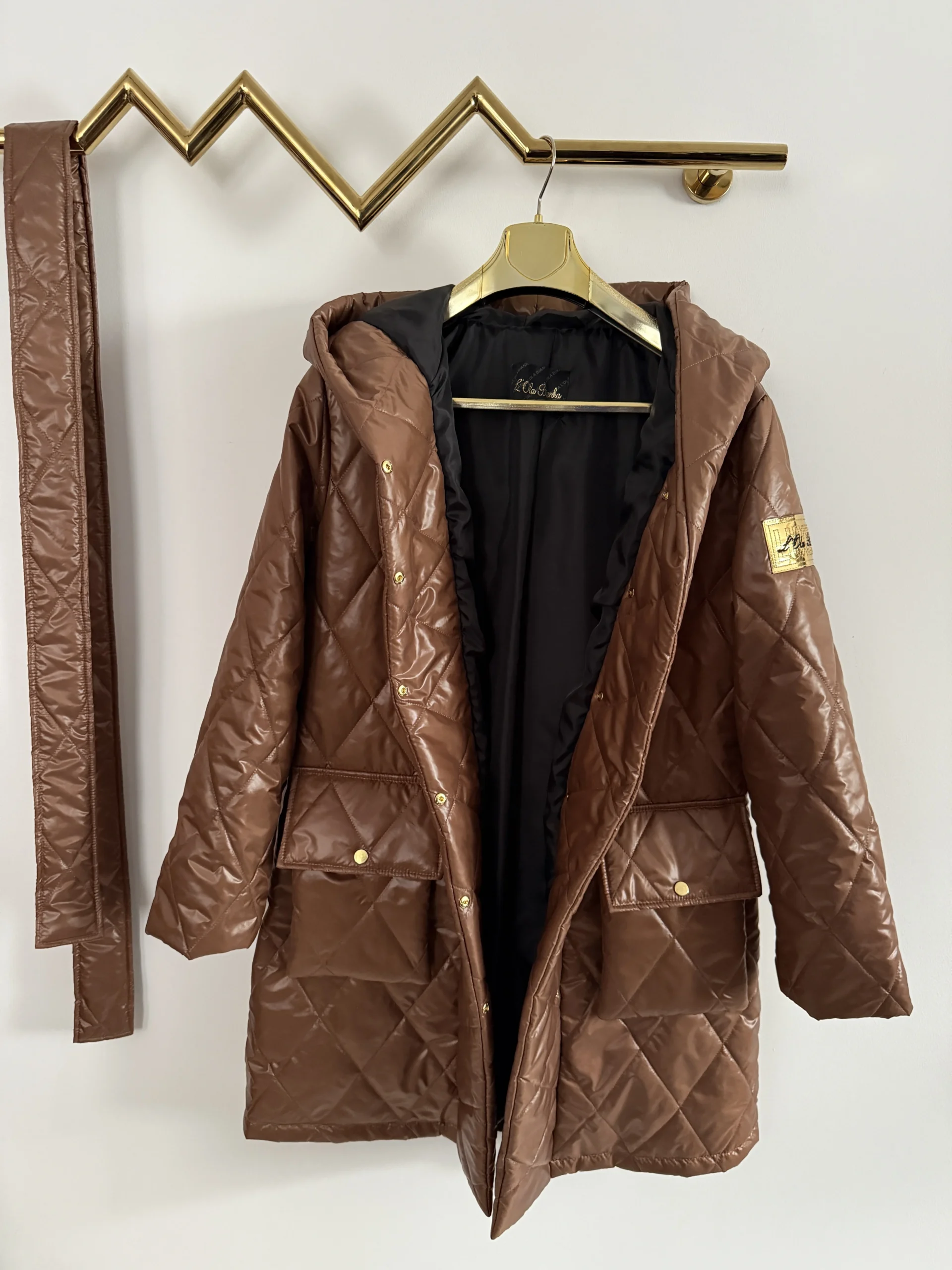 Kurtka Lola Bianka jesienno wiosenna camel - obrazek 8