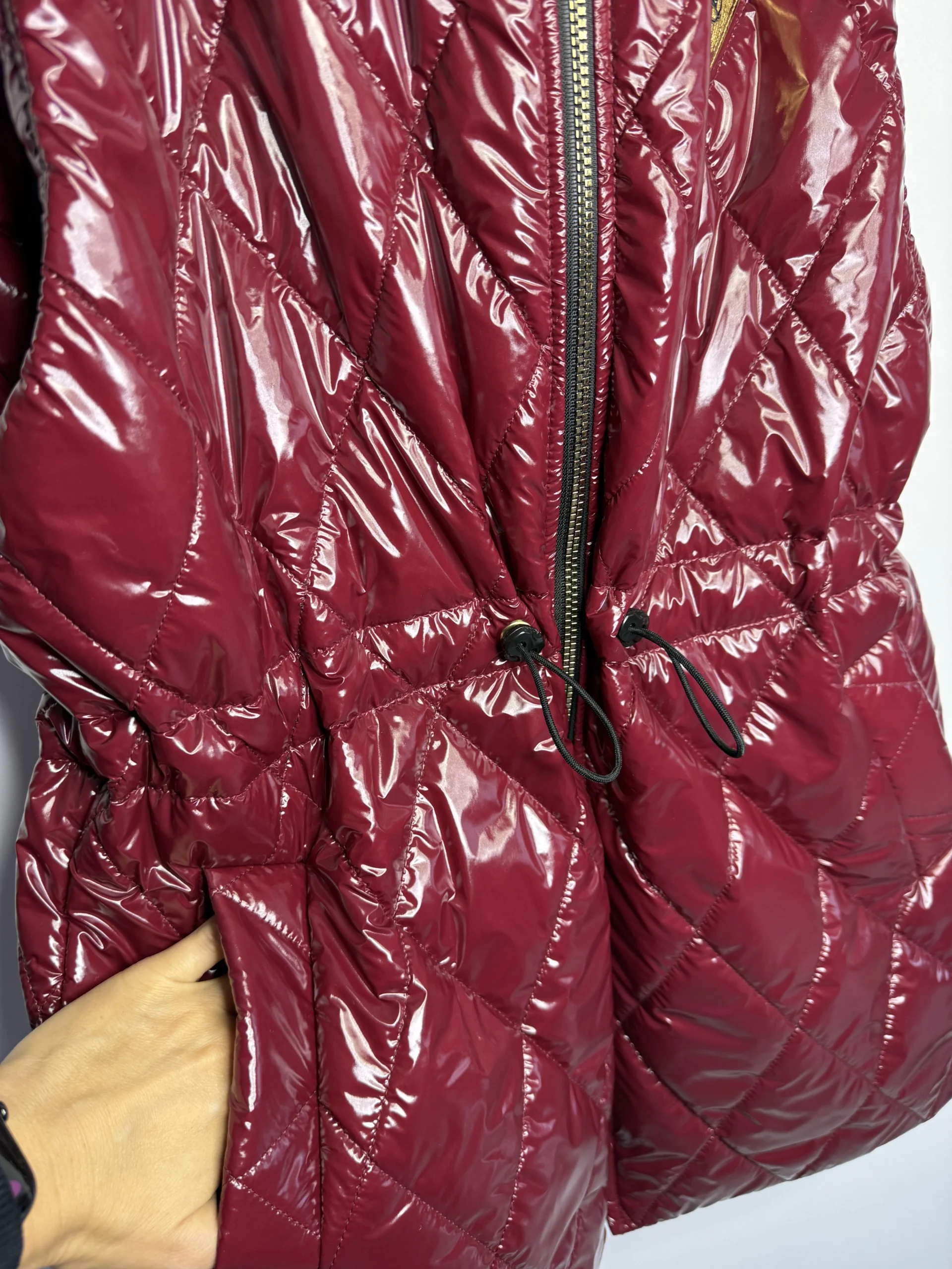 Bezrękawnik Lola Bianka bordowa kamizelka SALE - obrazek 4