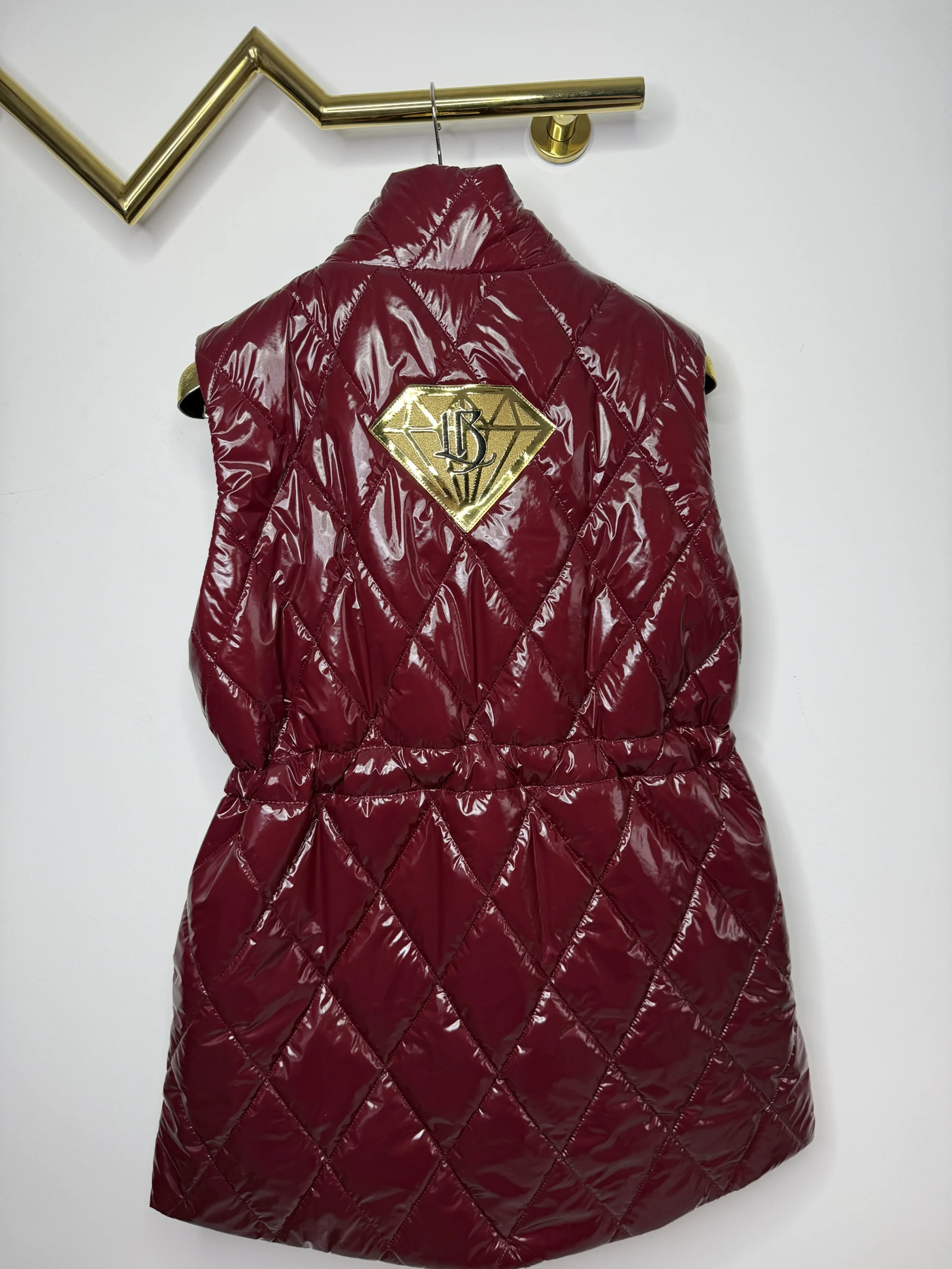 Bezrękawnik Lola Bianka bordowa kamizelka SALE - obrazek 5