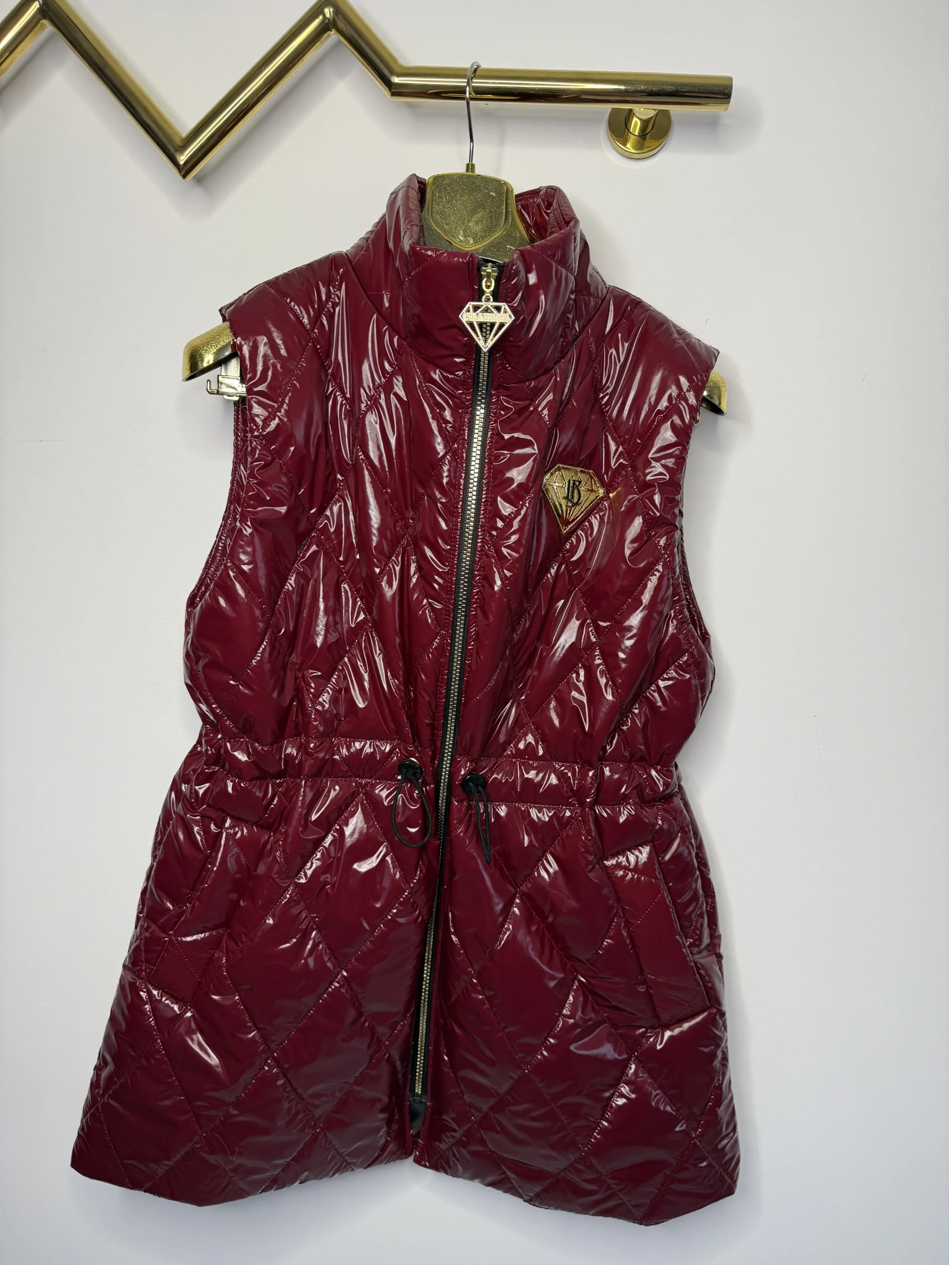 Bezrękawnik Lola Bianka bordowa kamizelka SALE - obrazek 6