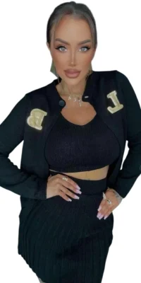 komplet czarny lola bianka