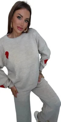 dres dzianinowy beżowy lola bianka