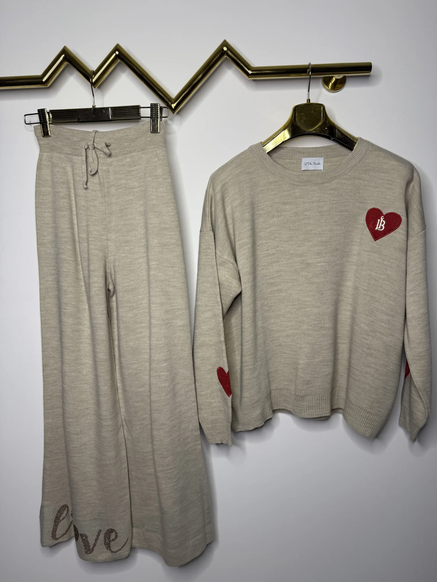 Dres Lola Bianka dzianinowy beżowy SALE - obrazek 5