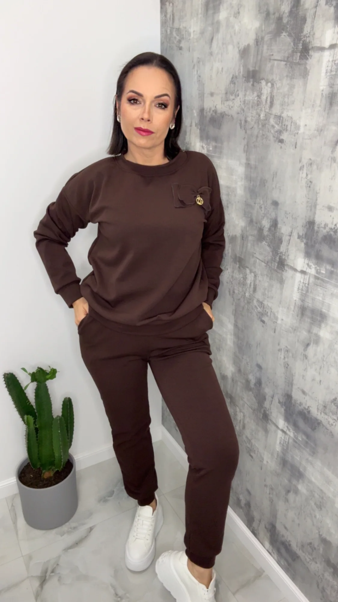 Dres Lola Bianka brązowy komplet ocieplany - obrazek 4