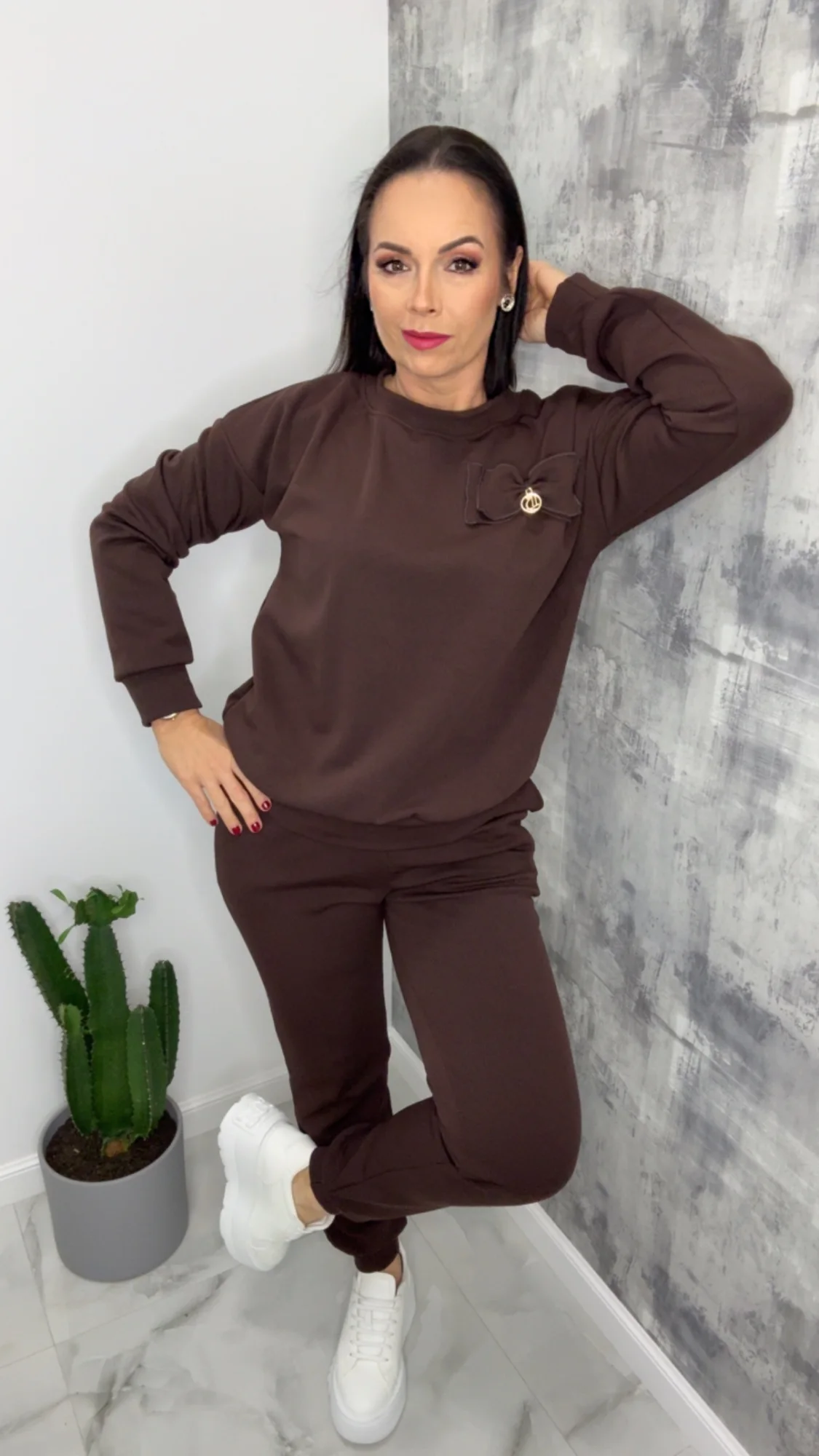 Dres Lola Bianka brązowy komplet ocieplany - obrazek 5