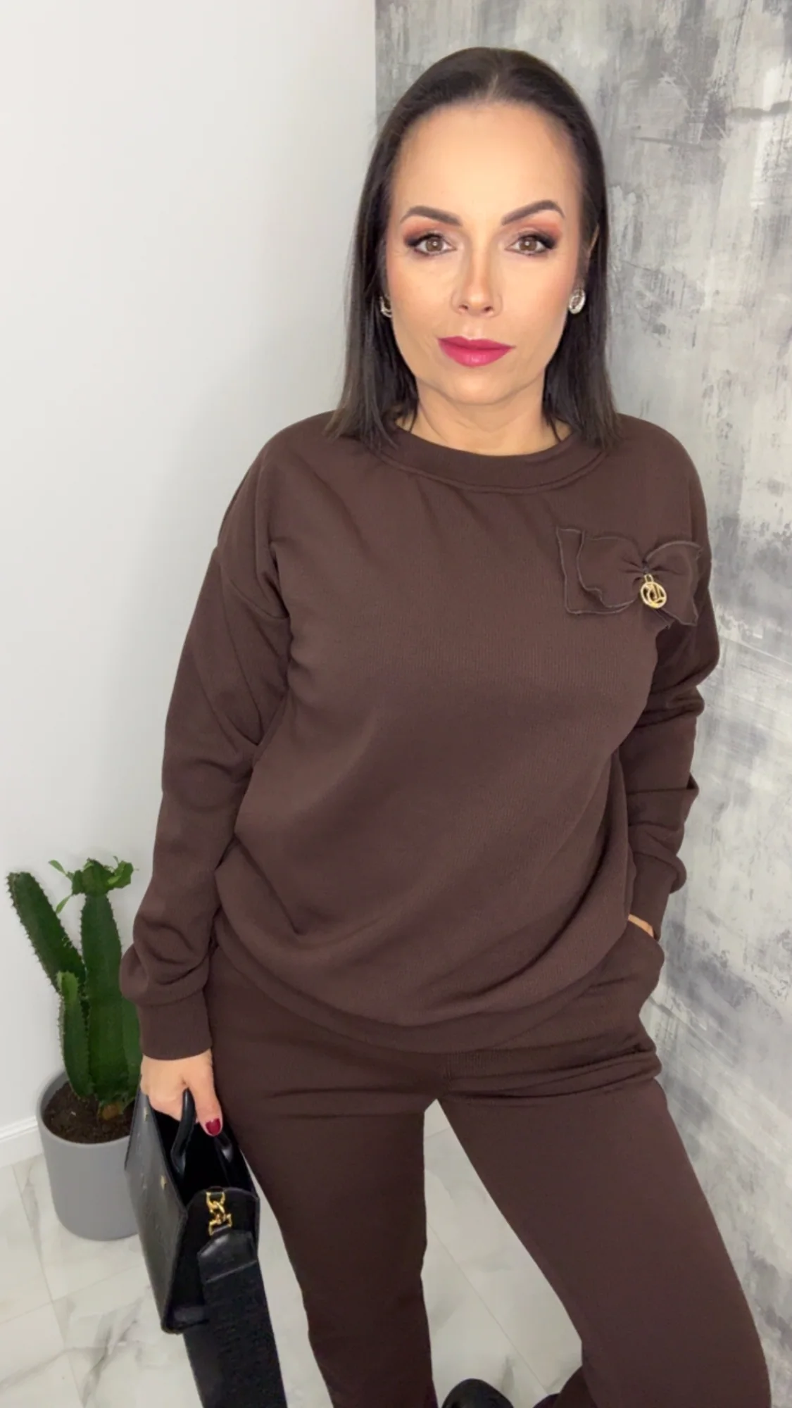 Dres Lola Bianka brązowy komplet ocieplany - obrazek 7