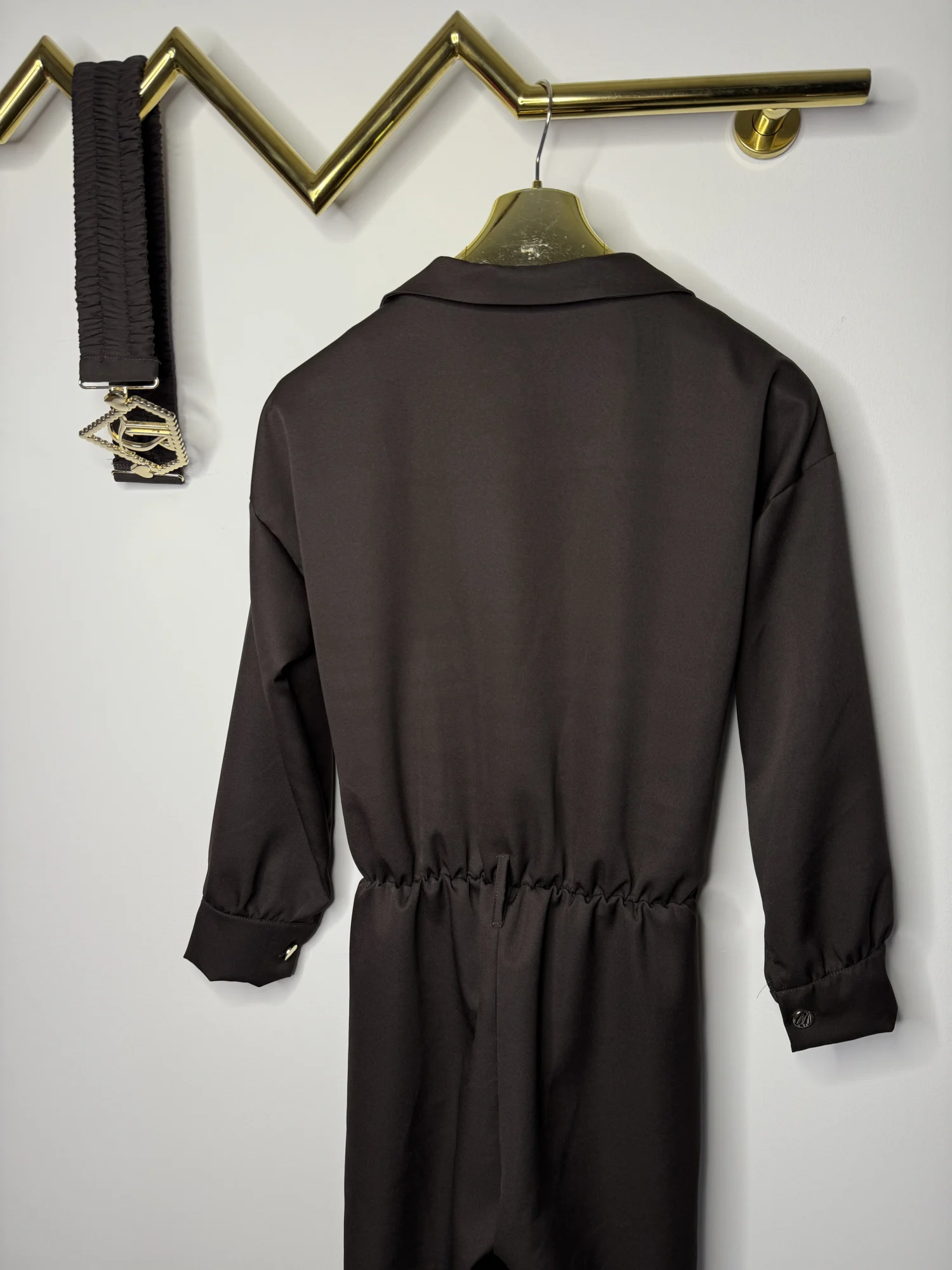 Kombinezon Lola Bianka brązowy elegancki - obrazek 7