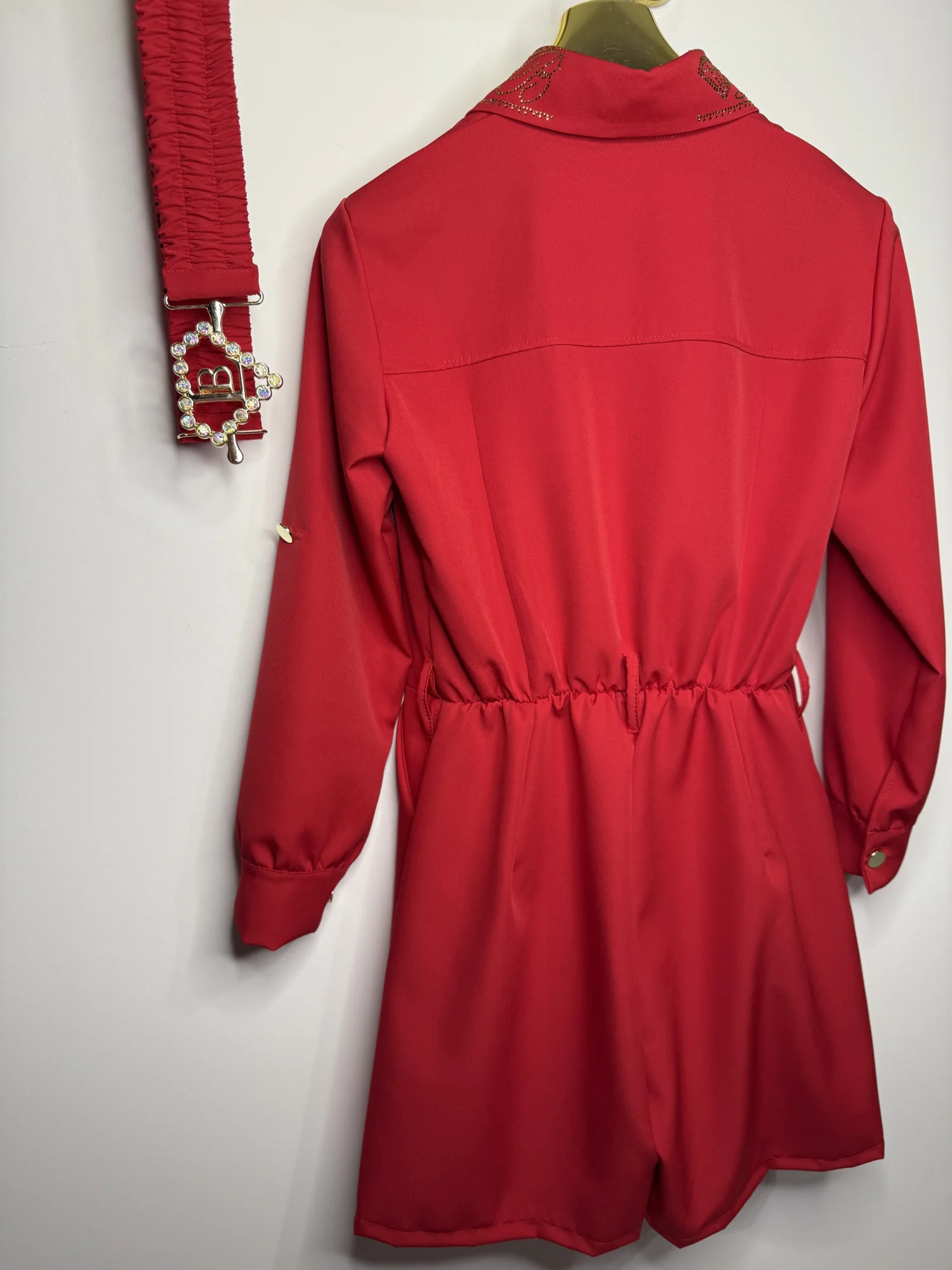 Kombinezon Lola Bianka czerwony krótki - obrazek 8