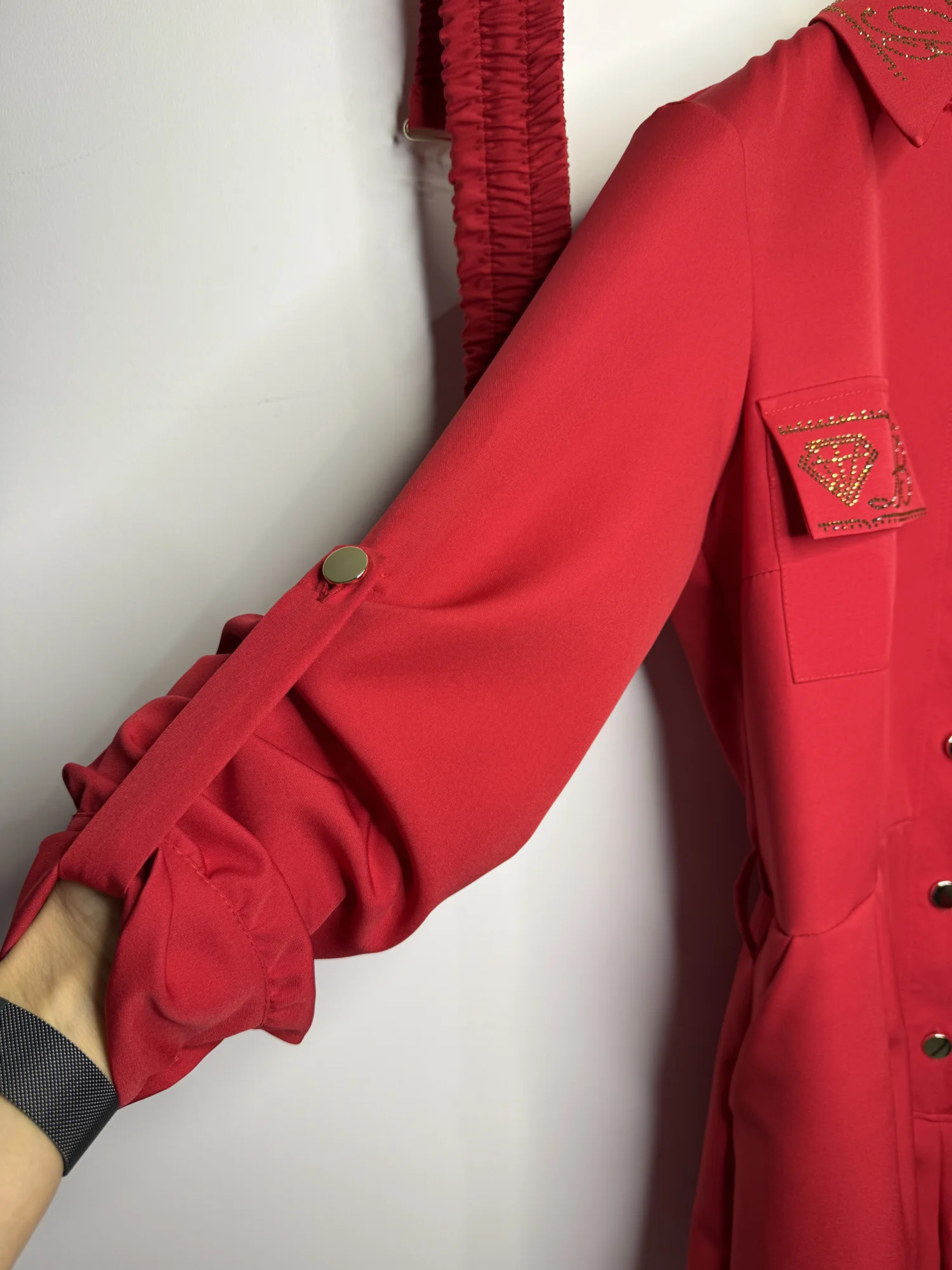 Kombinezon Lola Bianka czerwony krótki - obrazek 9