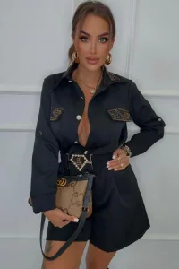 Kombinezon Lola Bianka czarny elegancki – Kombinezony – czarny