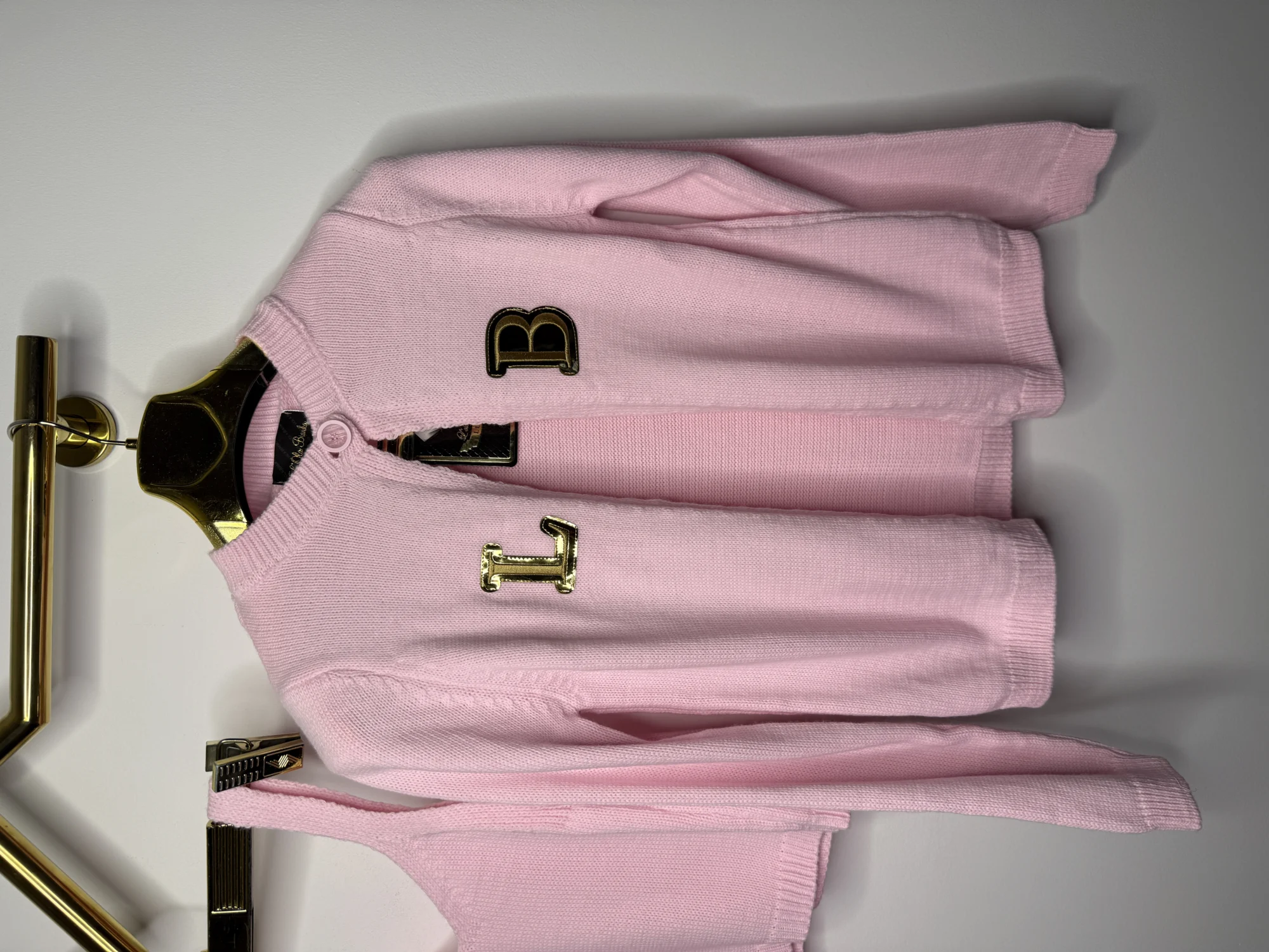 Komplet Lola Bianka różowy dzianinowy - obrazek 10