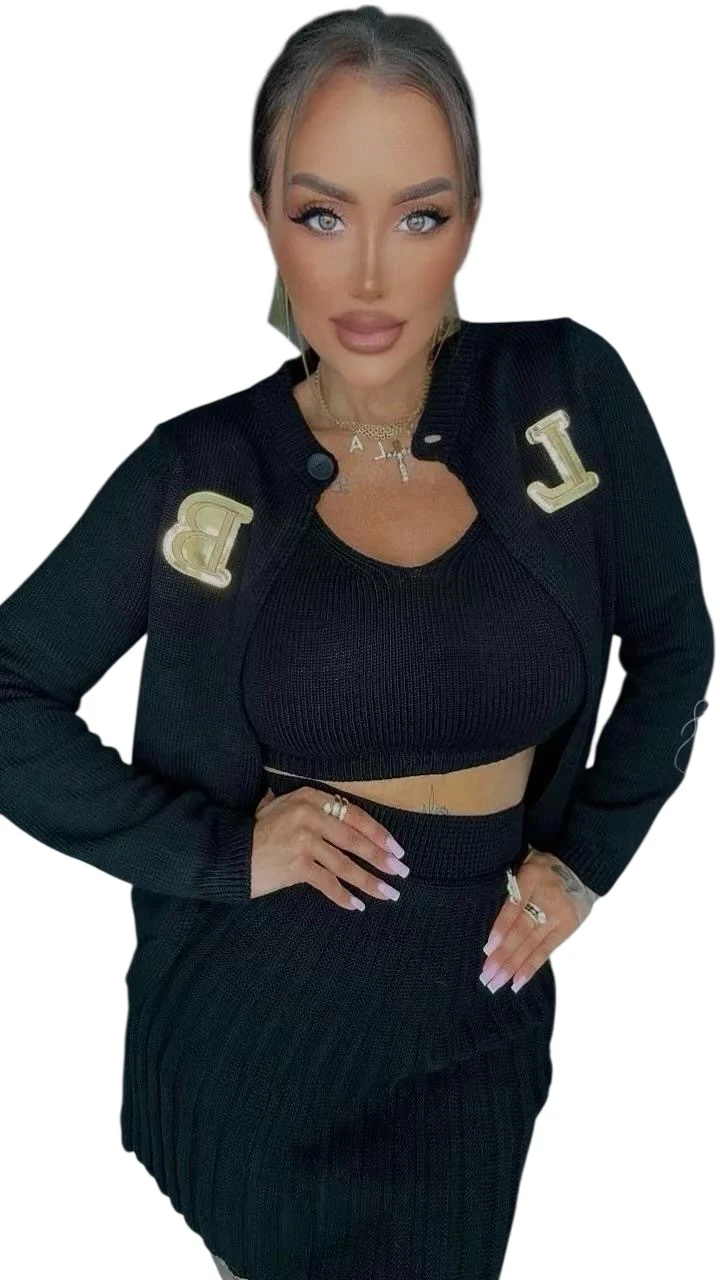 komplet czarny lola bianka