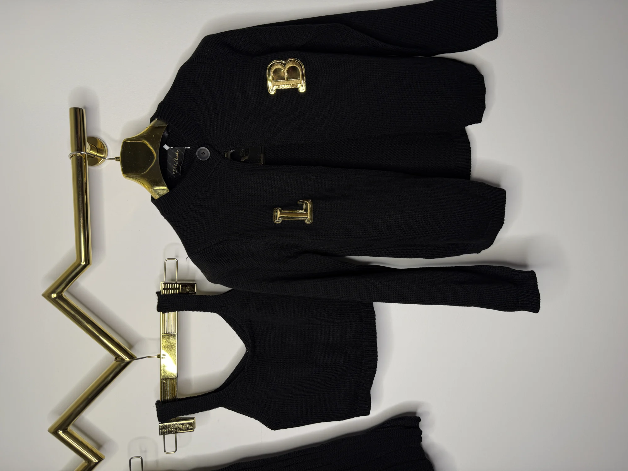 Komplet Lola Bianka czarny dzianinowy - obrazek 9