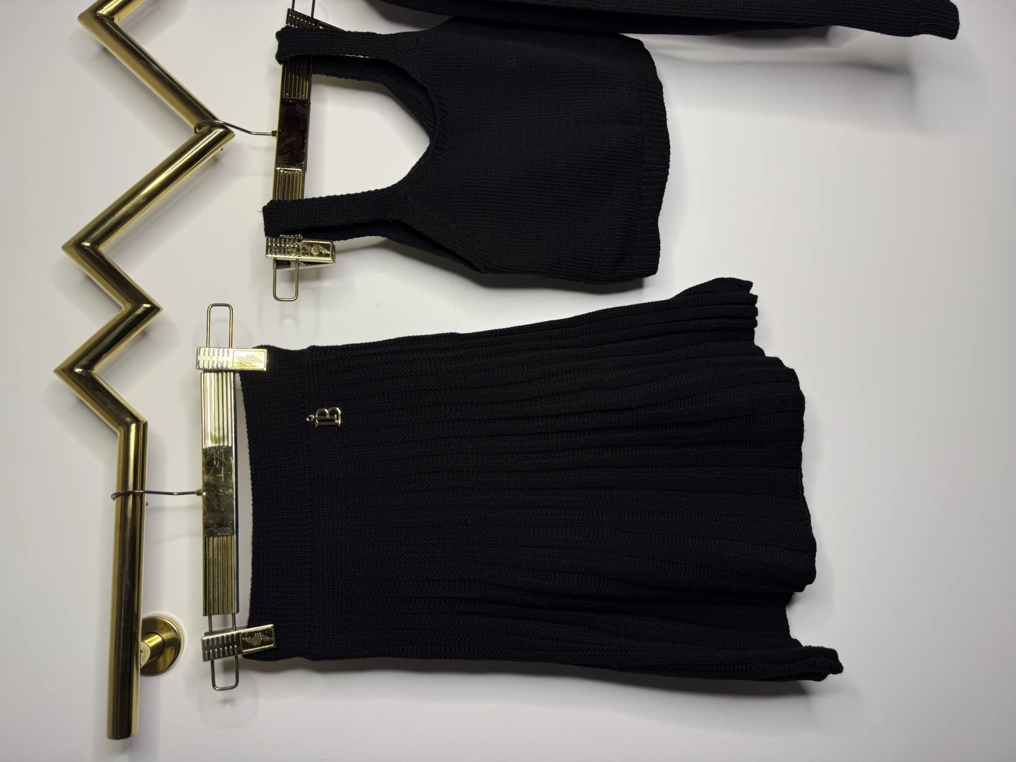 Komplet Lola Bianka czarny dzianinowy - obrazek 10