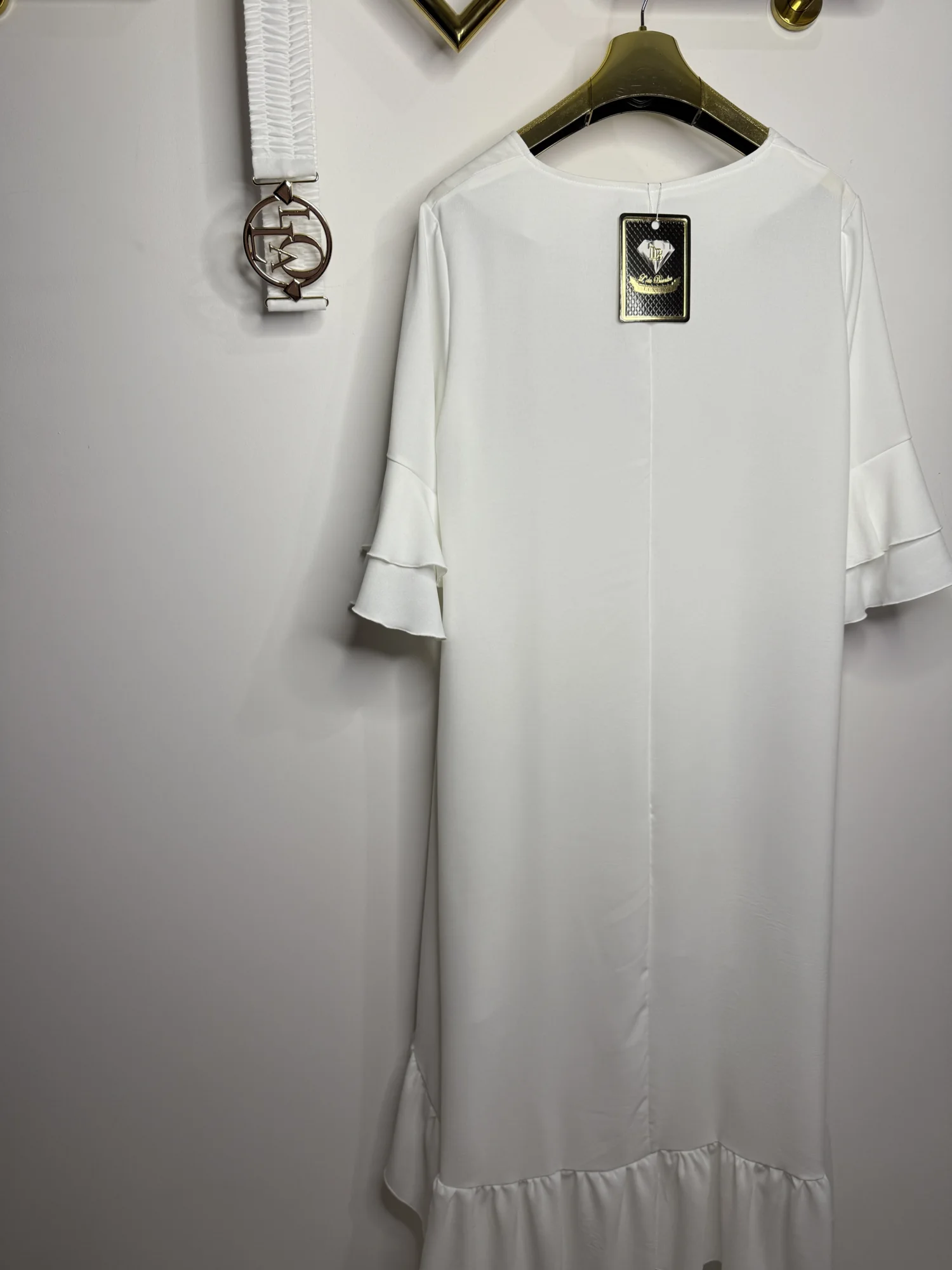 Sukienka Lola Bianka biała hiszpanka - obrazek 8