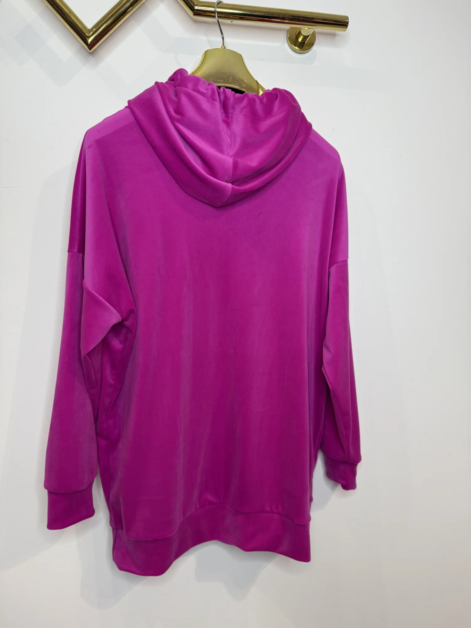 Bluza Lola Bianka bluza welurowa różowa - obrazek 7